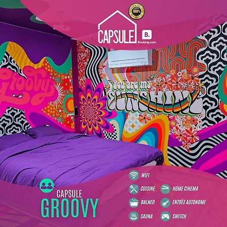 Capsule Groovy-Jacuzzi-Sauna-Billard-Netflix- Nintendo Switch & Jeux Монс Экстерьер фото